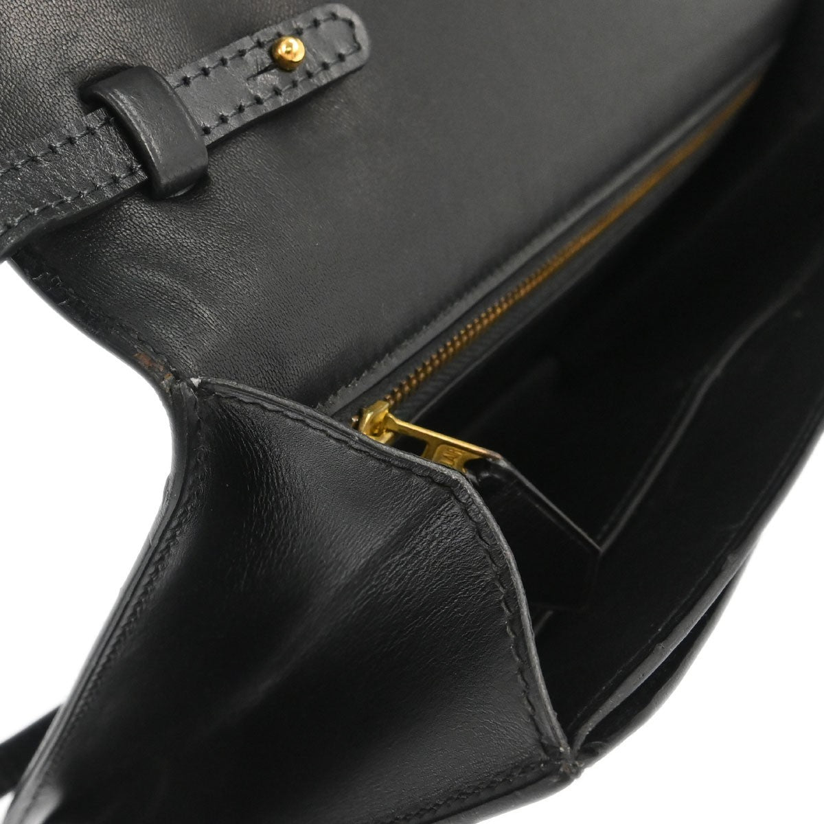 Hermès Black Box Calf Medor Shoulder Bag
