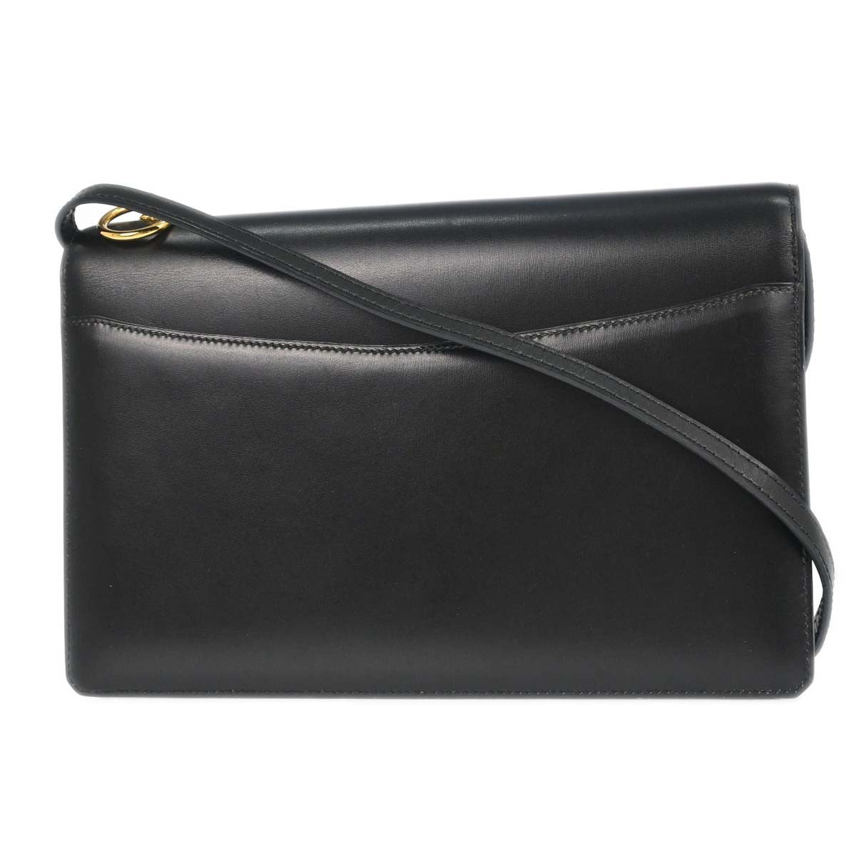 Hermès Black Box Calf Medor Shoulder Bag