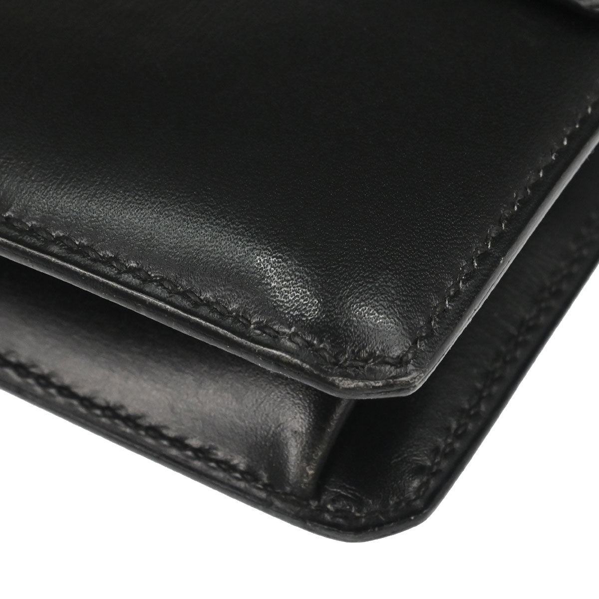 Hermès Black Box Calf Medor Shoulder Bag