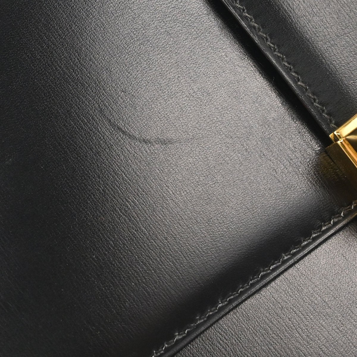 Hermès Black Box Calf Medor Shoulder Bag