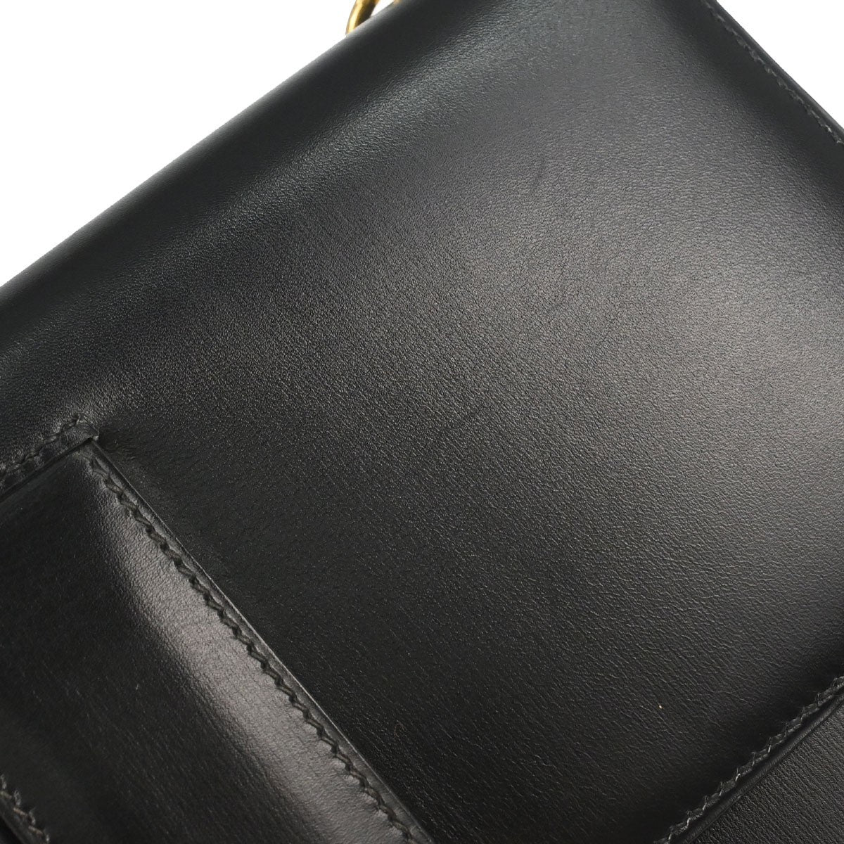 Hermès Black Box Calf Medor Shoulder Bag