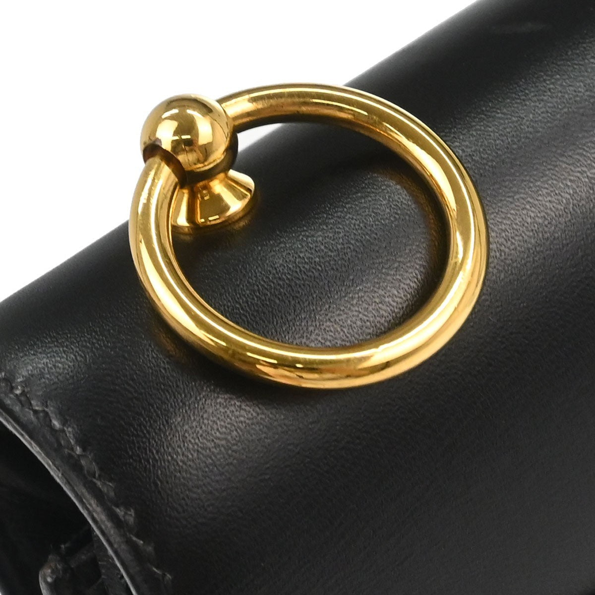 Hermès Black Box Calf Medor Shoulder Bag