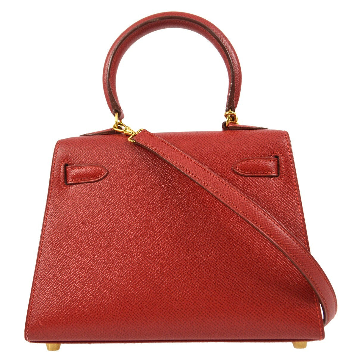 Hermès Rouge Vif Courchevel Mini Kelly 20 Handbag