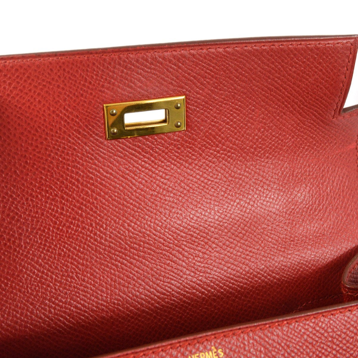 Hermès Rouge Vif Courchevel Mini Kelly 20 Handbag