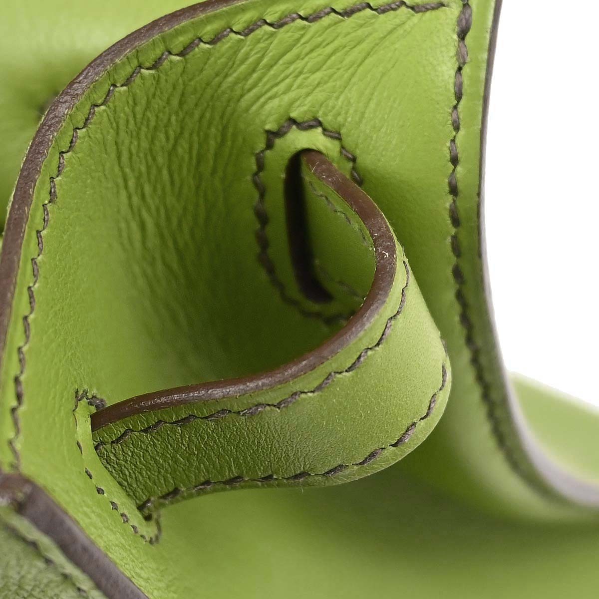Hermès Anis Green Swift Kelly Pochette Handbag