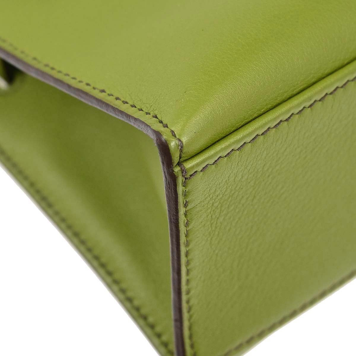Hermès Anis Green Swift Kelly Pochette Handbag