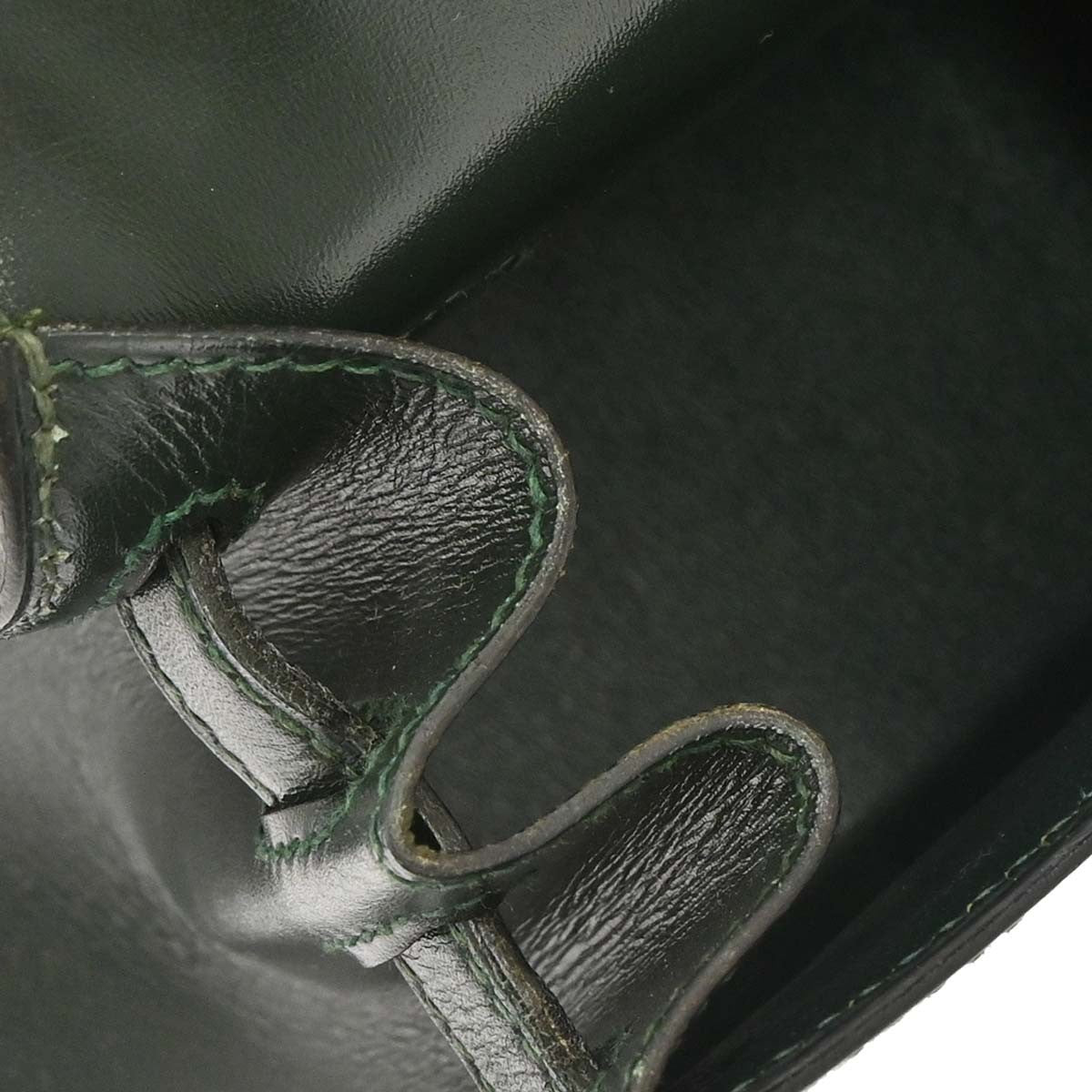 Hermès Vert Fonce Box Calf Mini Kelly 20 2way Sellier Handbag