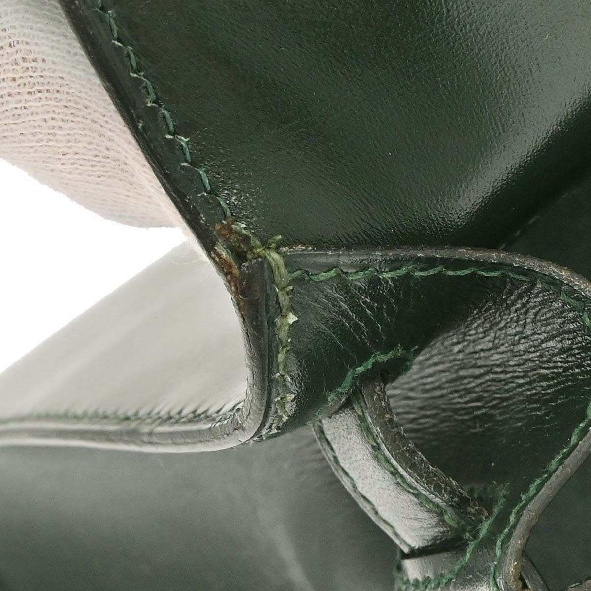 Hermès Vert Fonce Box Calf Mini Kelly 20 2way Sellier Handbag