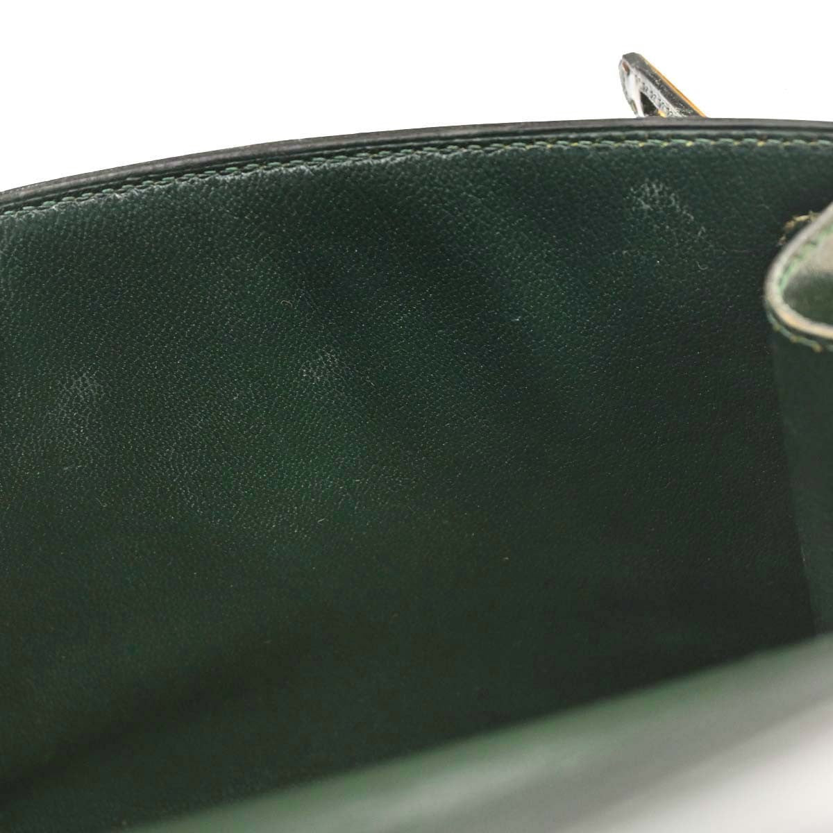 Hermès Vert Fonce Box Calf Mini Kelly 20 2way Sellier Handbag