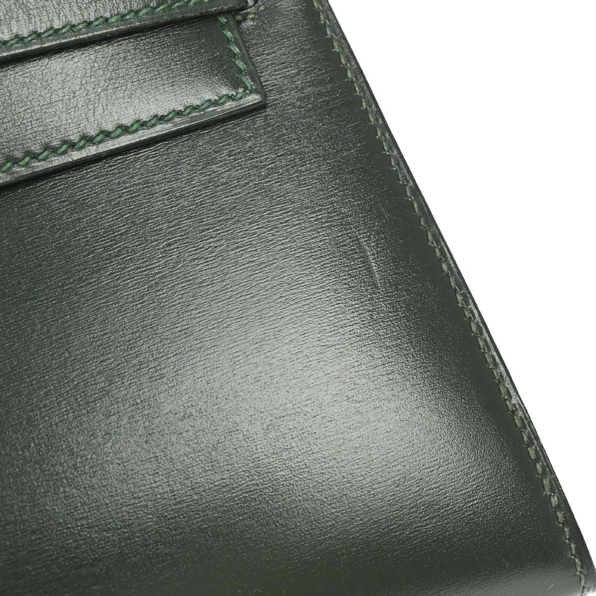 Hermès Vert Fonce Box Calf Mini Kelly 20 2way Sellier Handbag