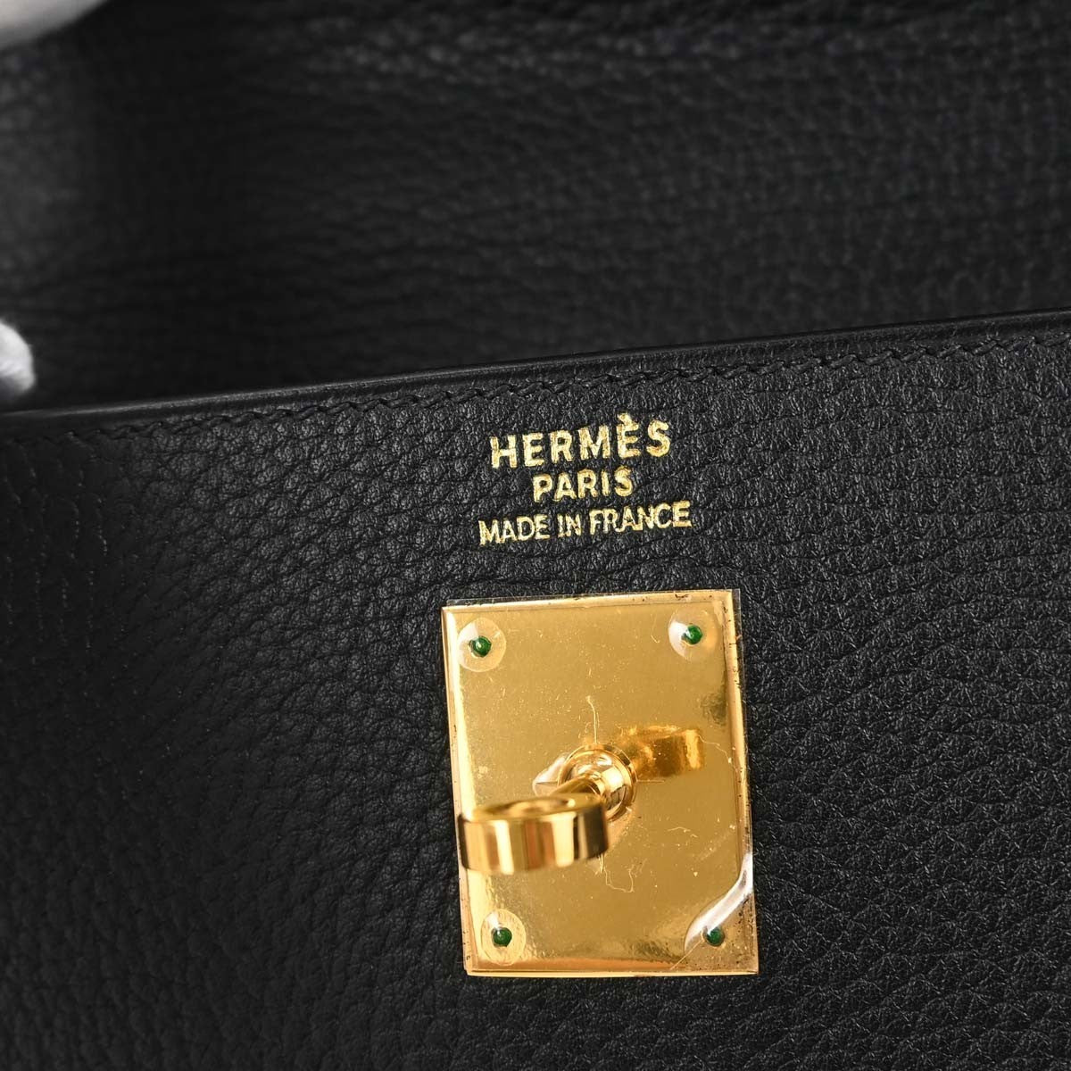 Hermès Black Ardennes Kelly 35 Sellier 2way Handbag