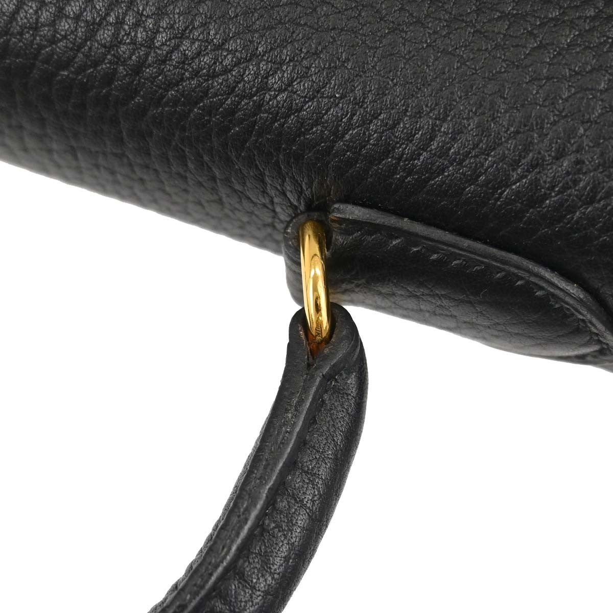 Hermès Black Ardennes Kelly 35 Sellier 2way Handbag