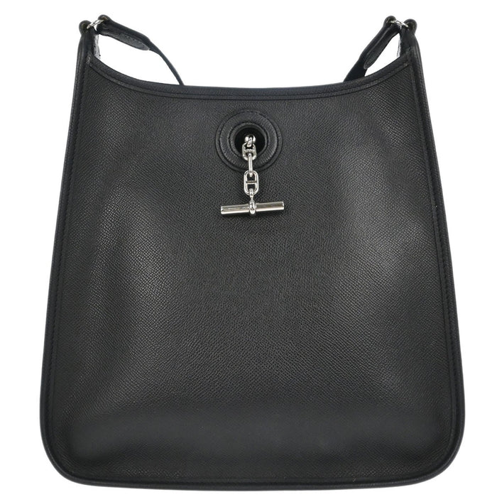 Hermès Black Epsom Vespa PM Shoulder Bag