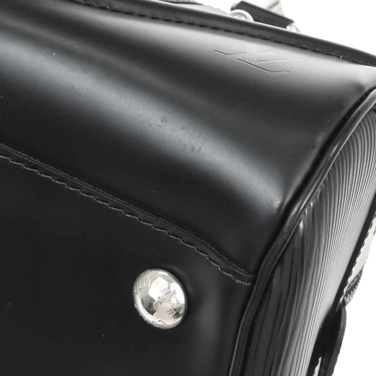 Louis Vuitton Black Epi Bowling Montaigne PM Handbag