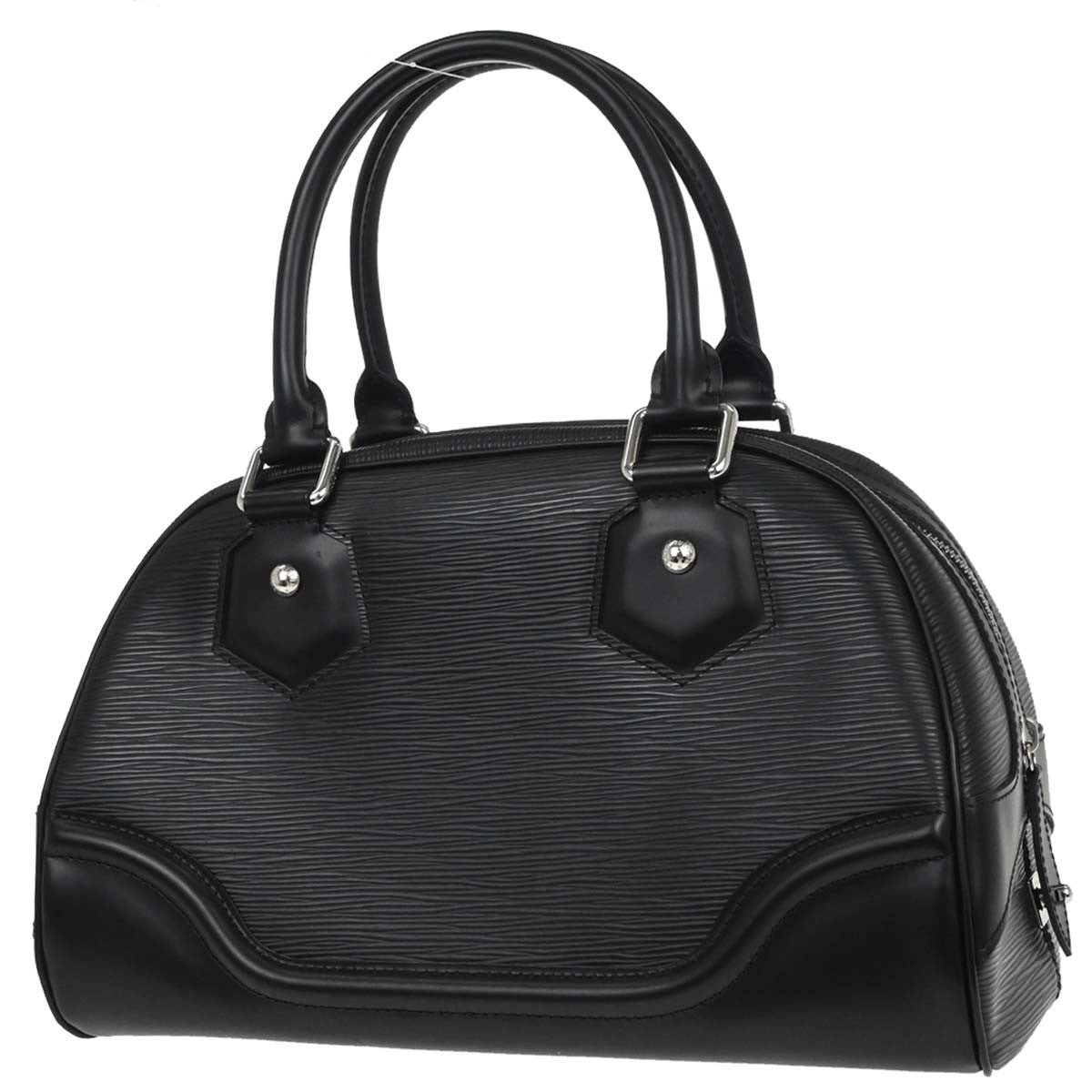 Louis Vuitton Black Epi Bowling Montaigne PM Handbag