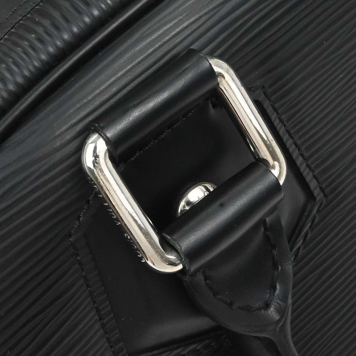 Louis Vuitton Black Epi Bowling Montaigne PM Handbag