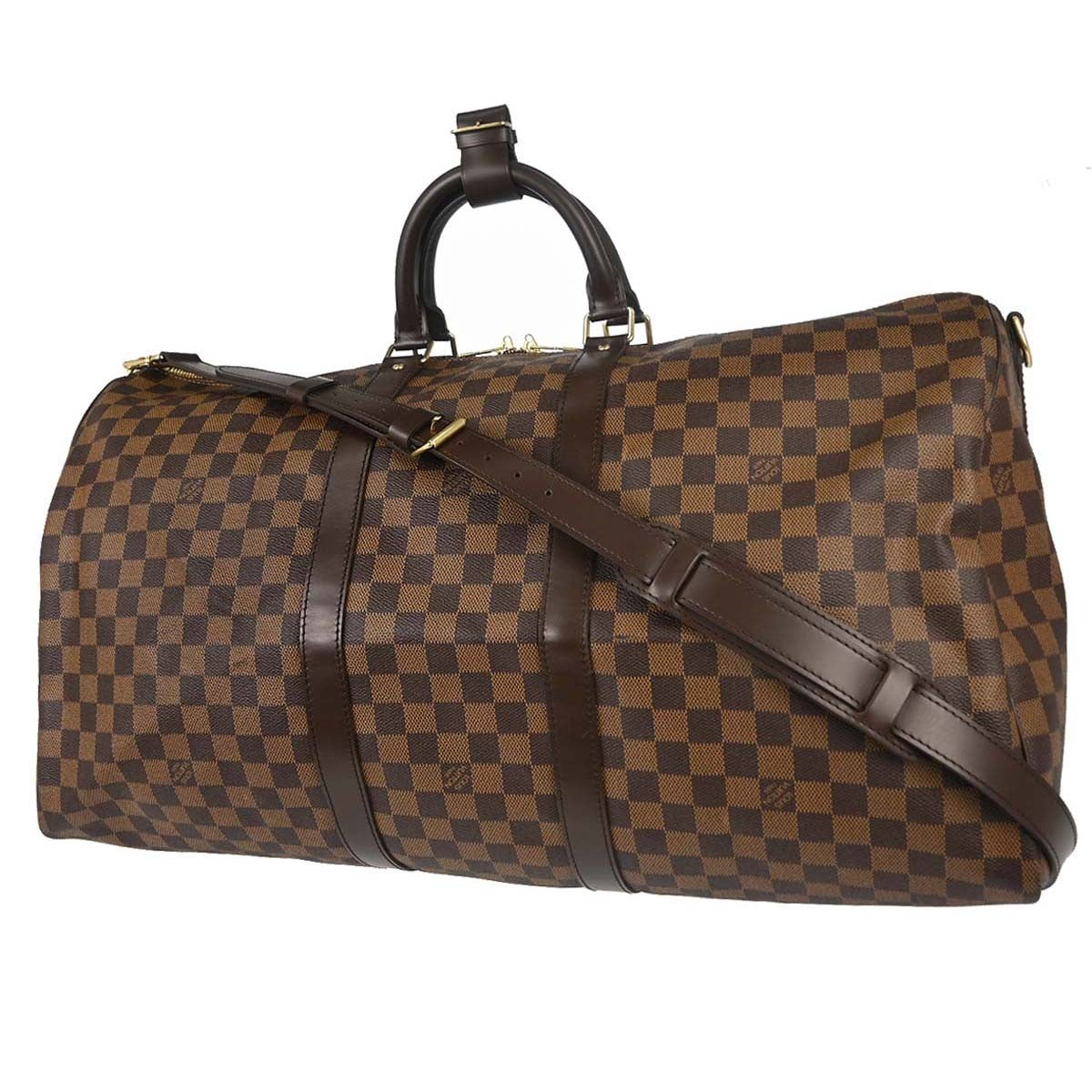 Louis Vuitton Damier Keepall Bandouliere 55 Duffle Bag