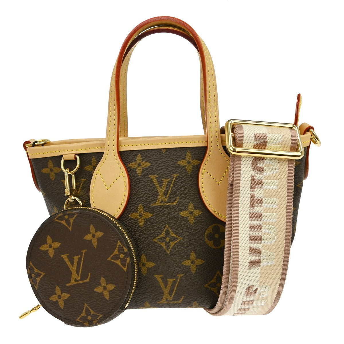 Louis Vuitton Monogram Neverfull BB Beige 2way Handbag