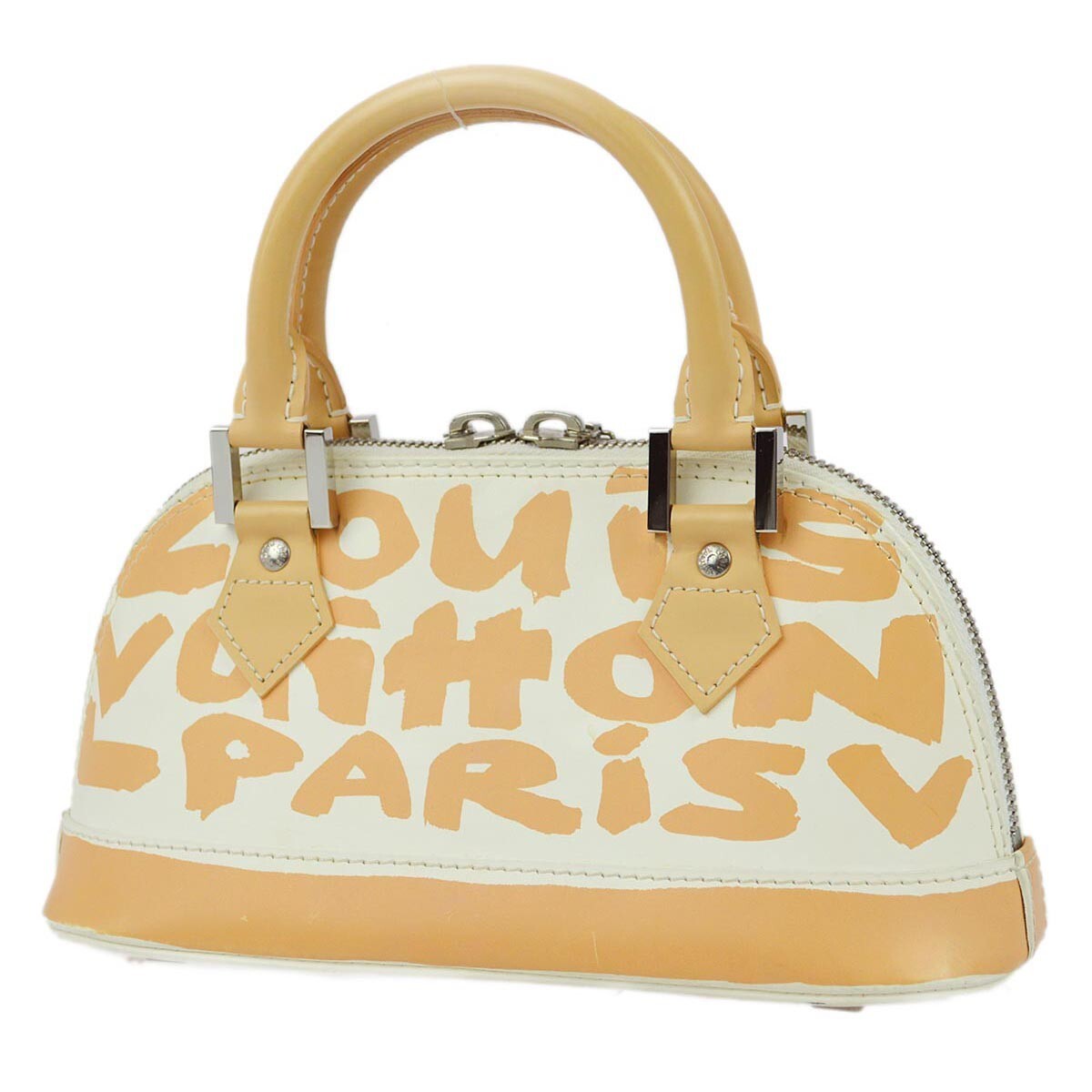 Louis Vuitton Beige Graffiti Alma PM Handbag