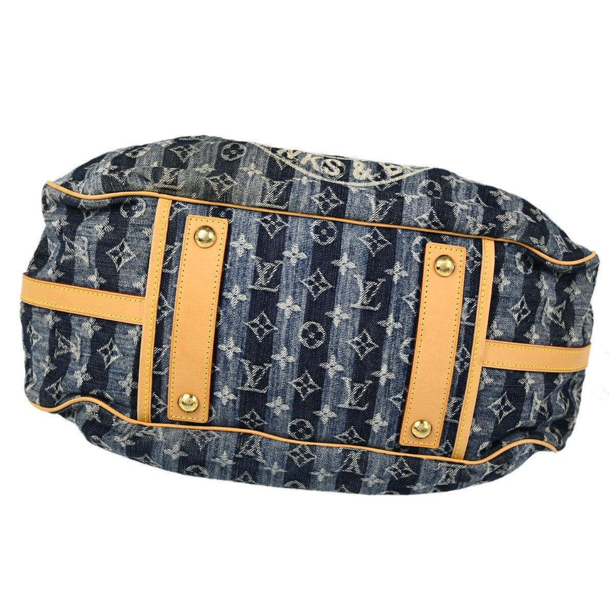 Louis Vuitton Blue Monogram Denim Cabas Raye GM 2way Tote