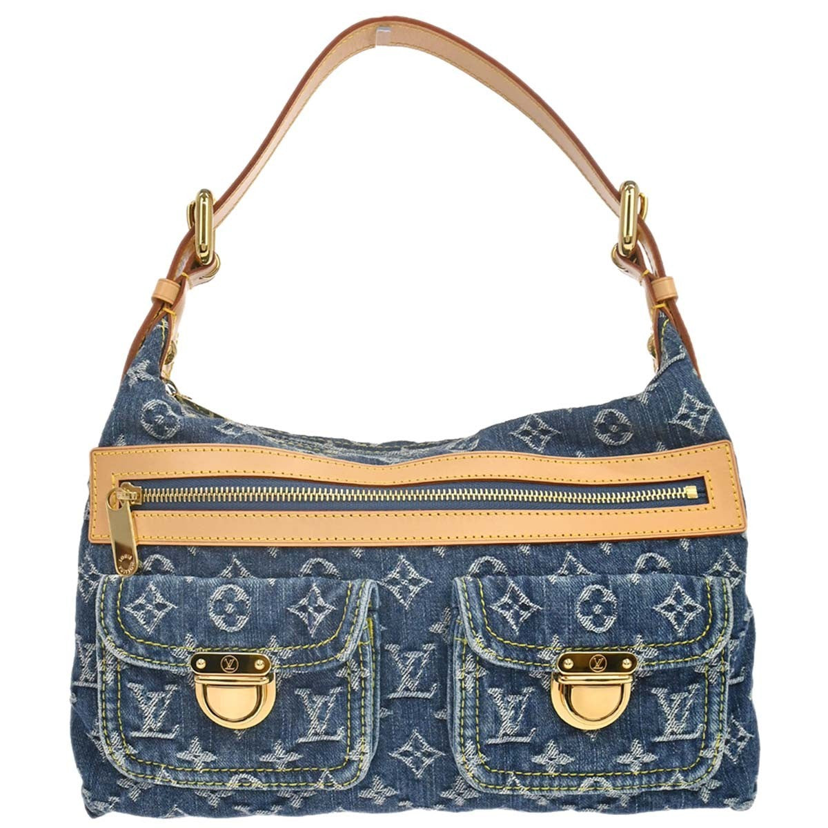 Louis Vuitton Blue Monogram Denim Baggy PM Shoulder Bag