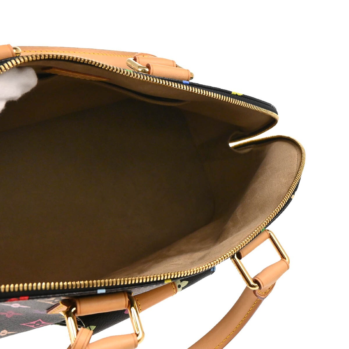 Louis Vuitton Black Monogram Multicolor Alma GM Handbag