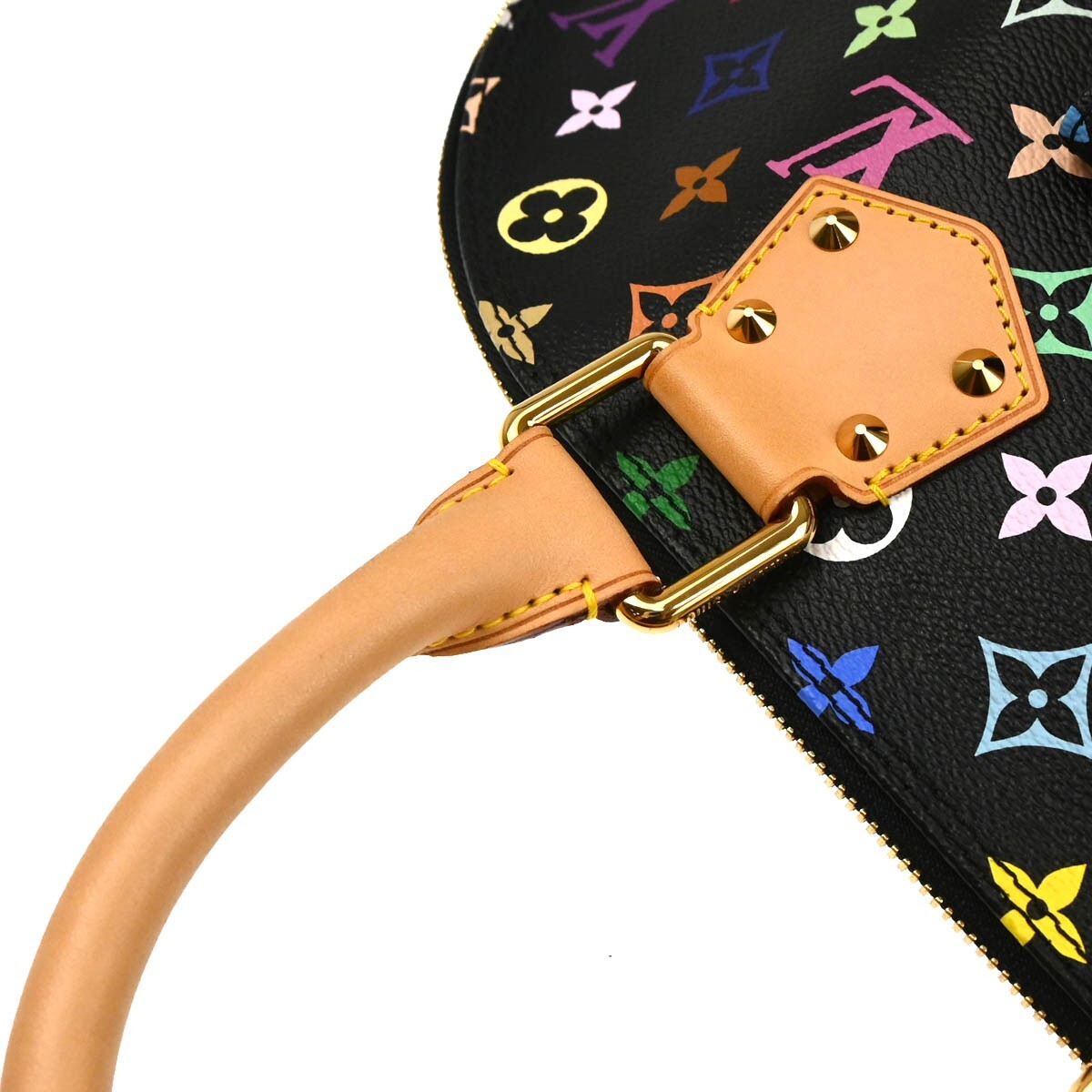 Louis Vuitton Black Monogram Multicolor Alma GM Handbag