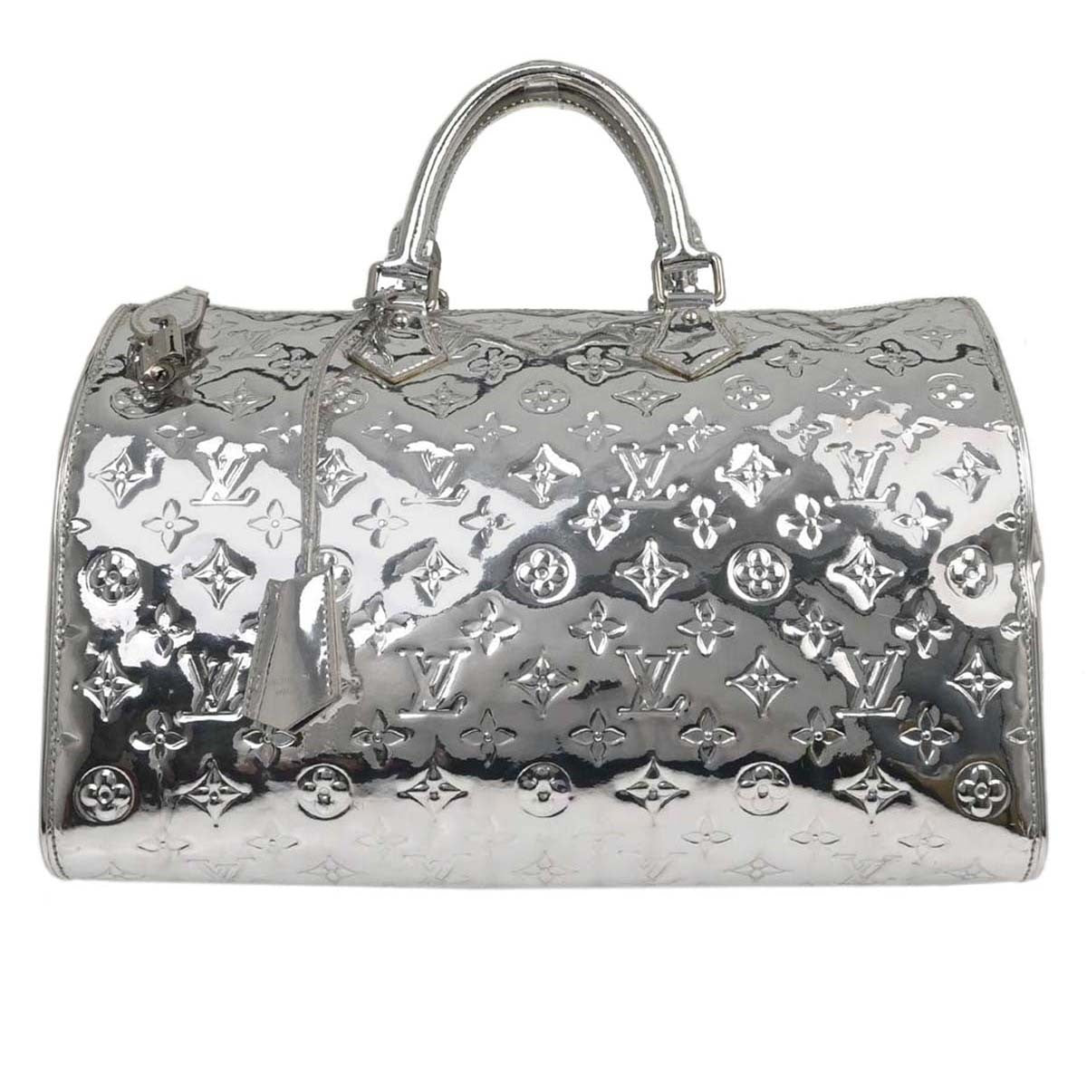 Louis Vuitton Silver Monogram Miroir Speedy 35 Handbag