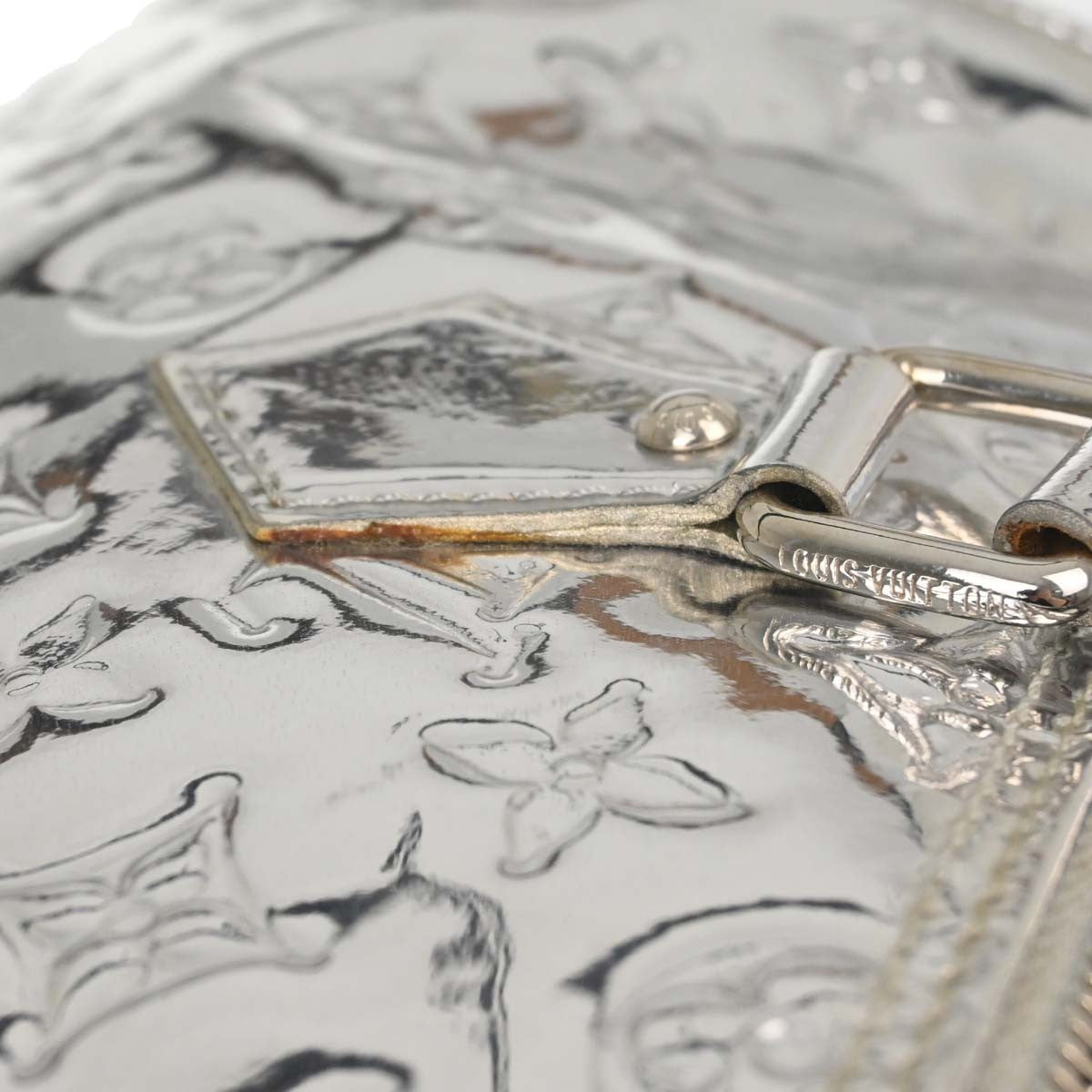 Louis Vuitton Silver Monogram Miroir Speedy 35 Handbag