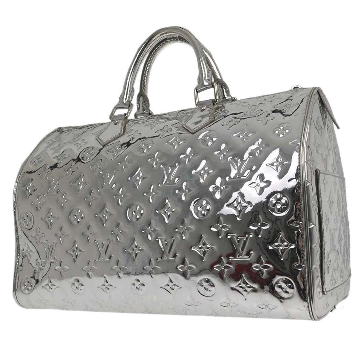 Louis Vuitton Silver Monogram Miroir Speedy 35 Handbag