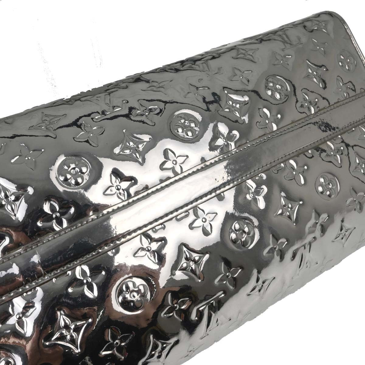 Louis Vuitton Silver Monogram Miroir Speedy 35 Handbag