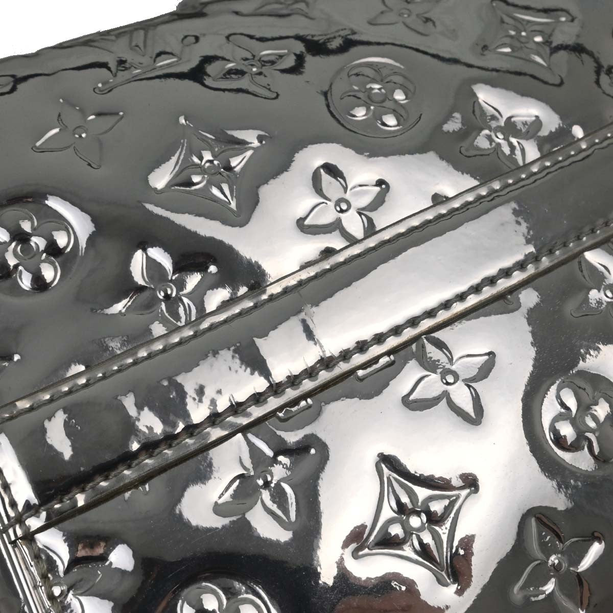 Louis Vuitton Silver Monogram Miroir Speedy 35 Handbag