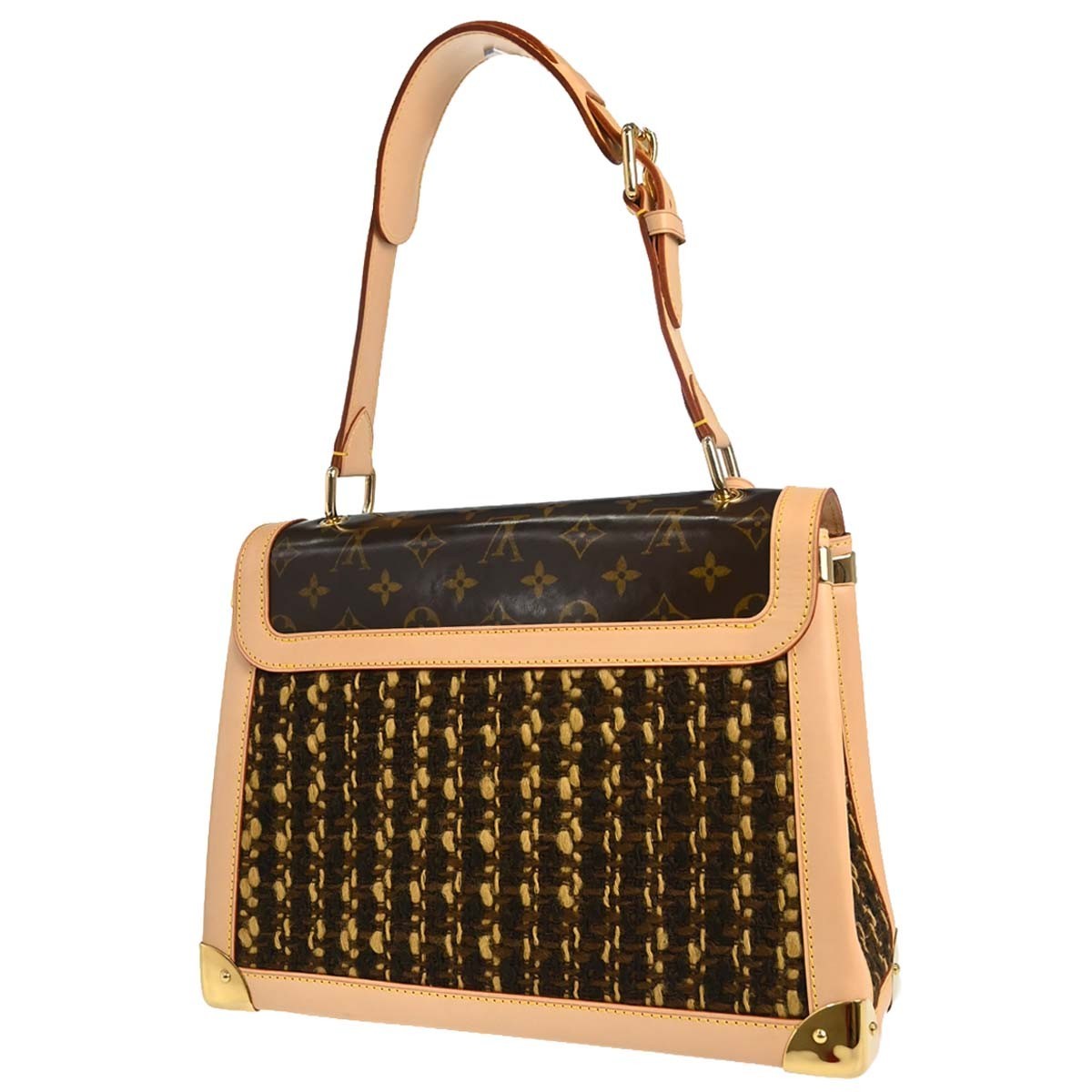 Louis Vuitton Monogram Tweedy GM Shoulder Bag
