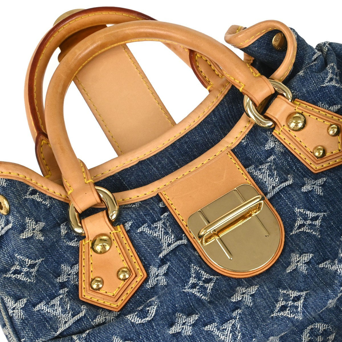 Louis Vuitton Blue Monogram Denim Pleaty Handbag