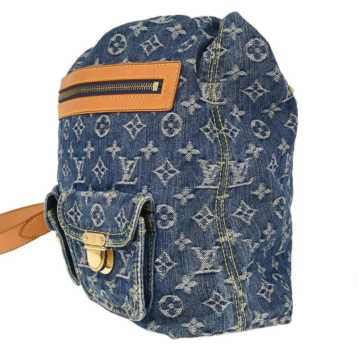 Louis Vuitton Monogram Denim Baggy GM 2way Shoulder Bag