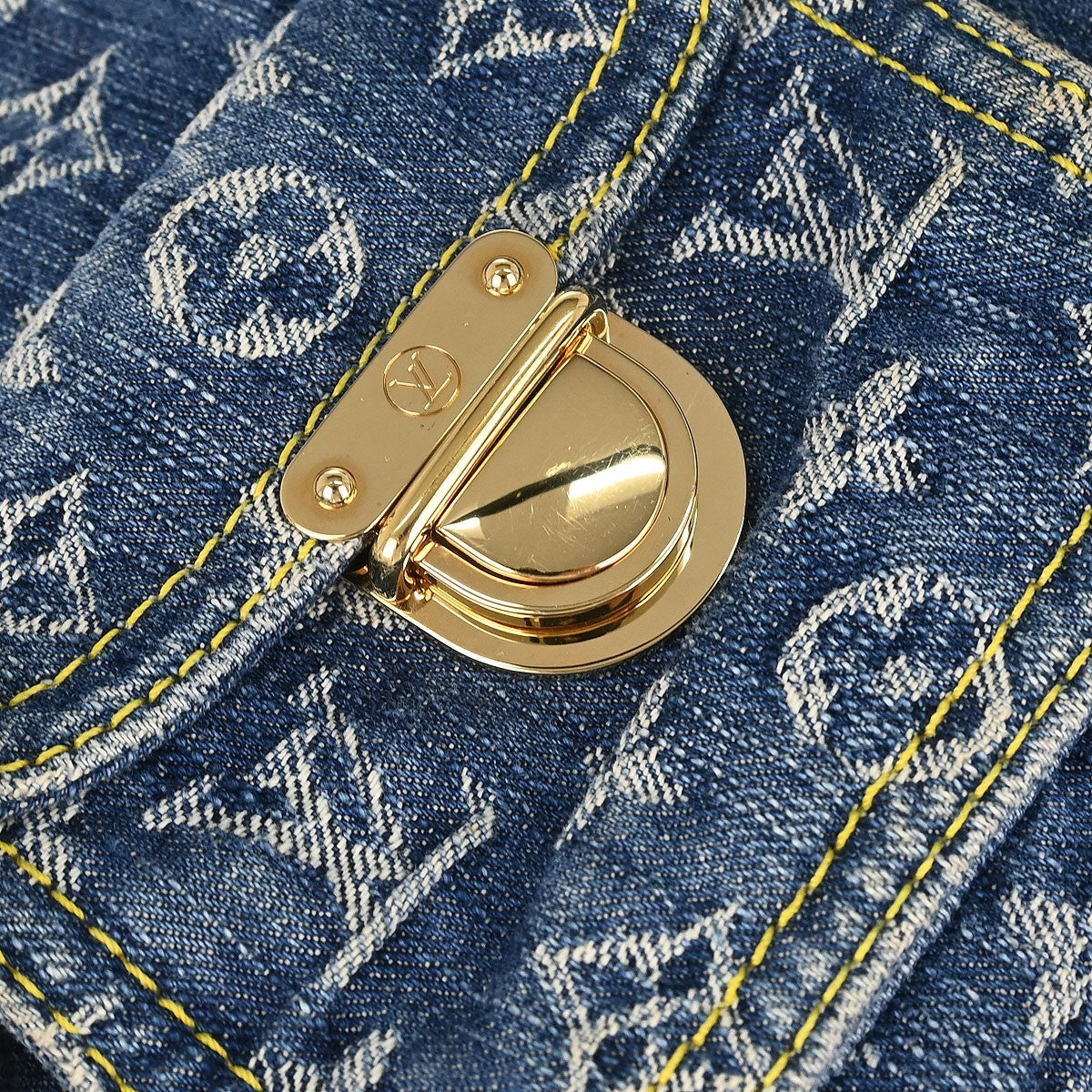 Louis Vuitton Monogram Denim Baggy GM 2way Shoulder Bag