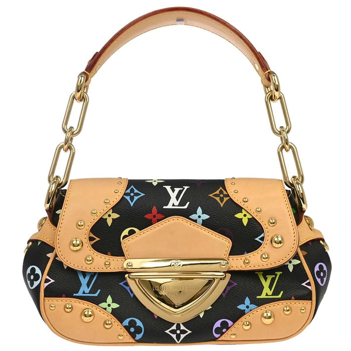 Louis Vuitton Black Monogram Multicolor Marilyn Handbag