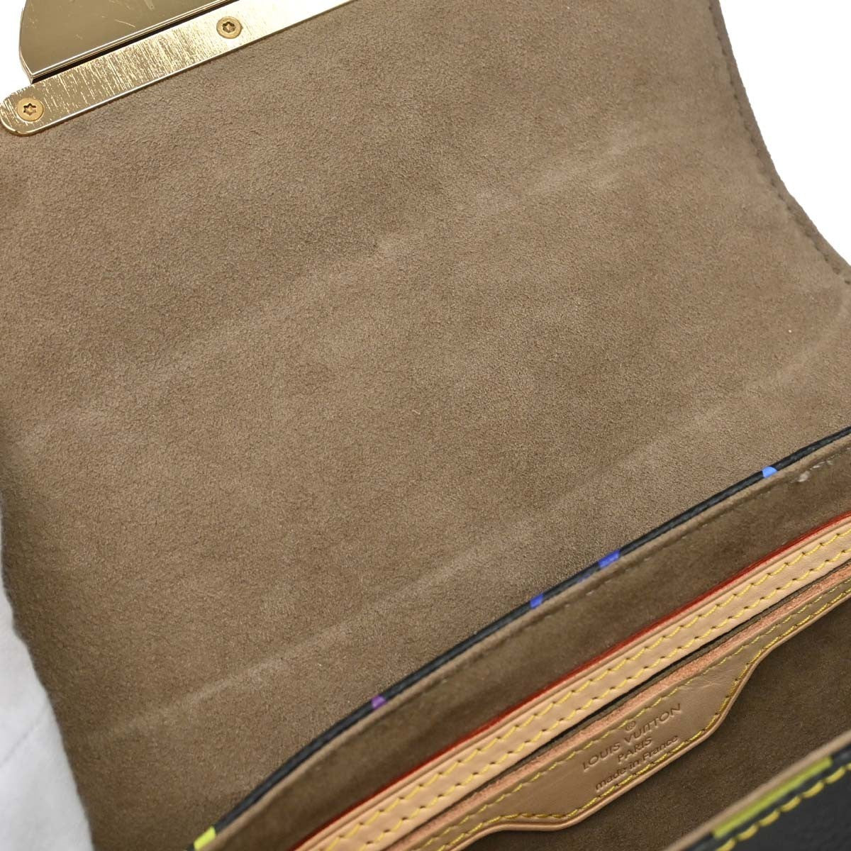 Louis Vuitton Black Monogram Multicolor Marilyn Handbag