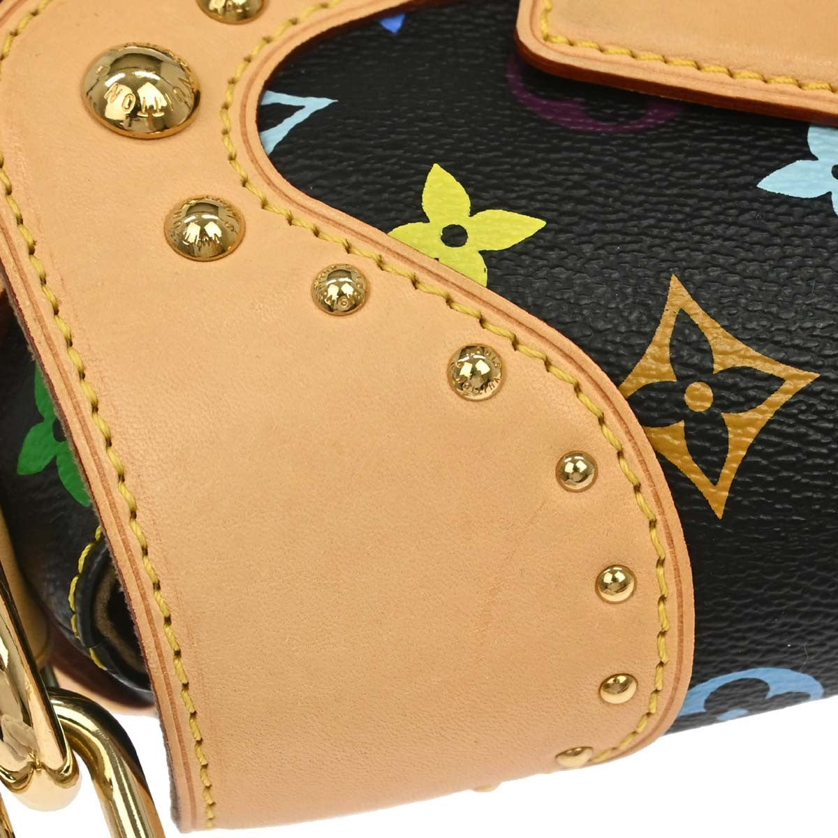 Louis Vuitton Black Monogram Multicolor Marilyn Handbag