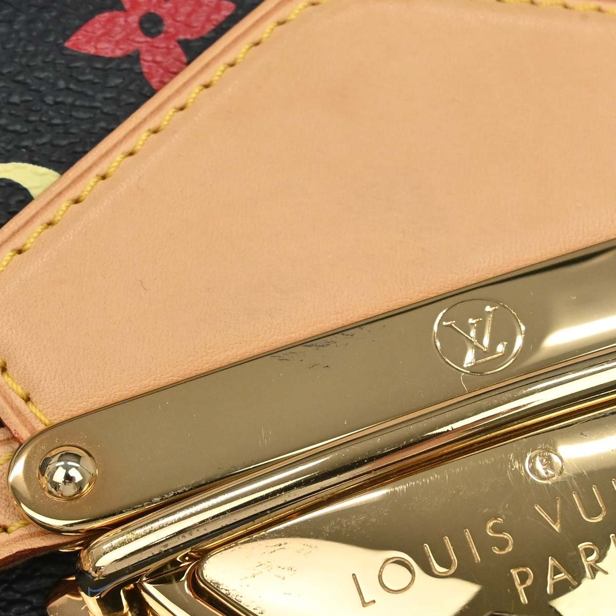 Louis Vuitton Black Monogram Multicolor Marilyn Handbag