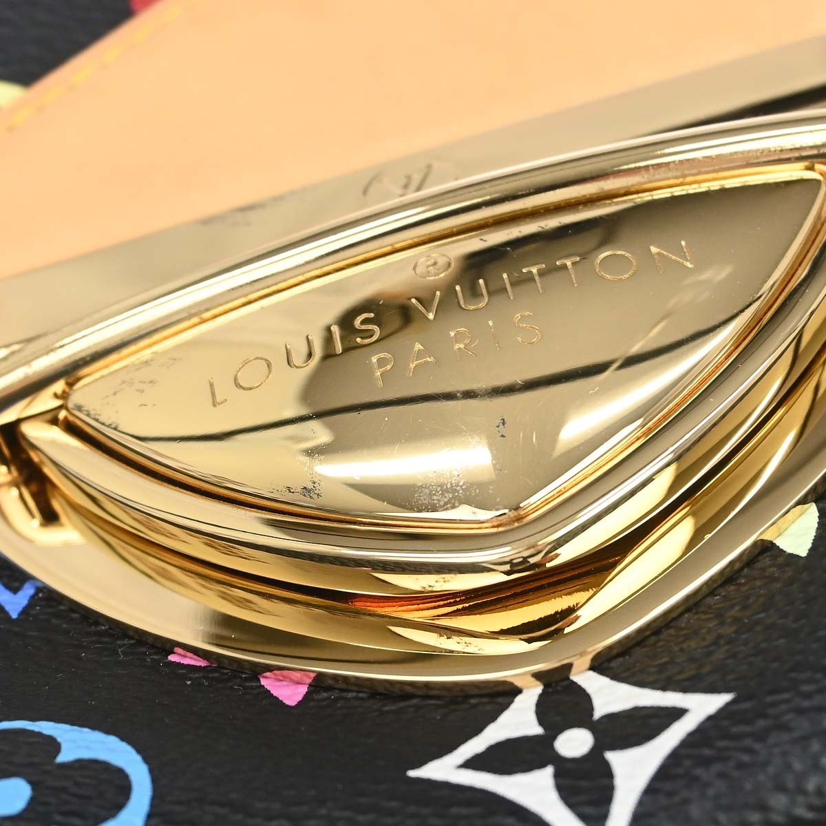 Louis Vuitton Black Monogram Multicolor Marilyn Handbag