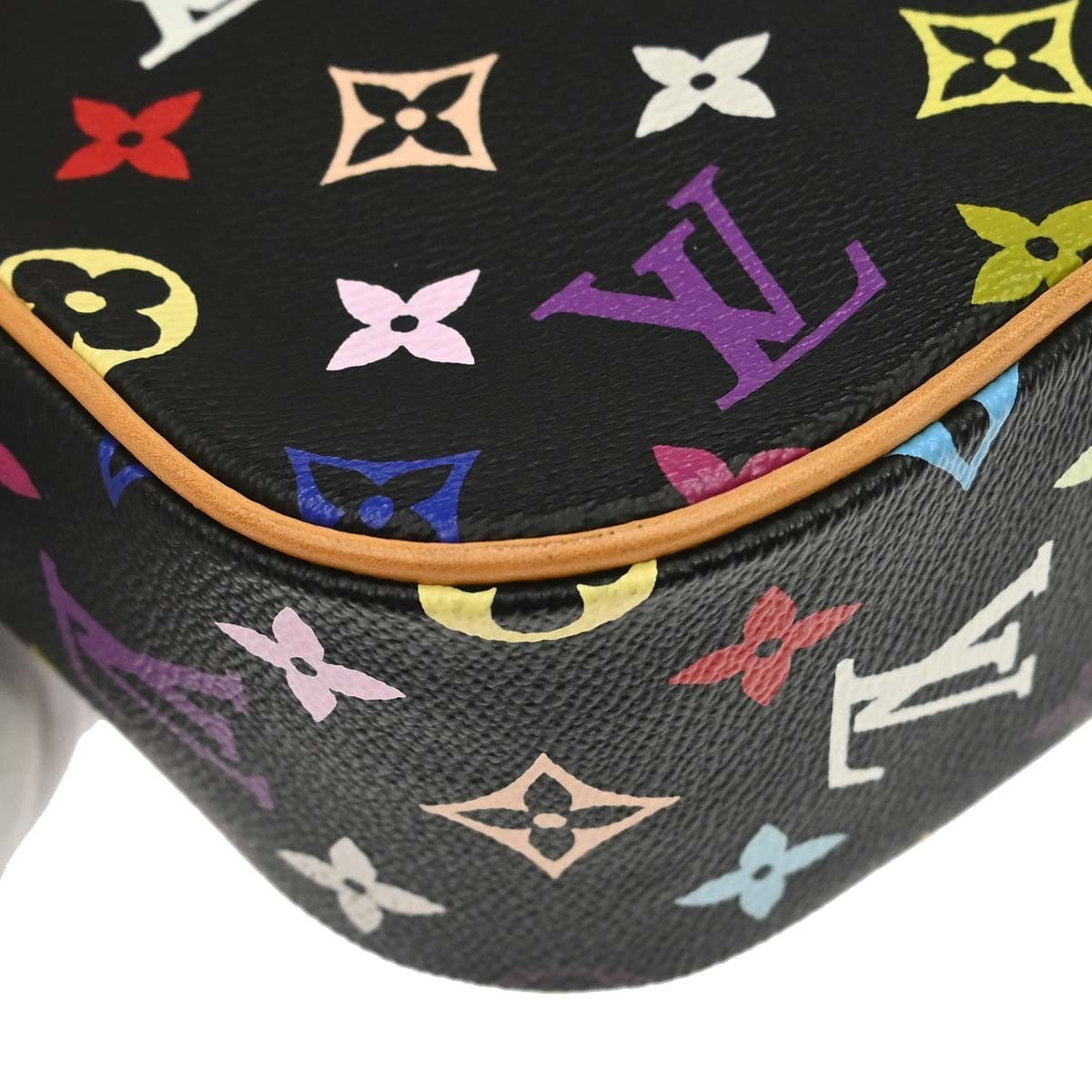 Louis Vuitton Black Monogram Multicolor Sologne Shoulder Bag