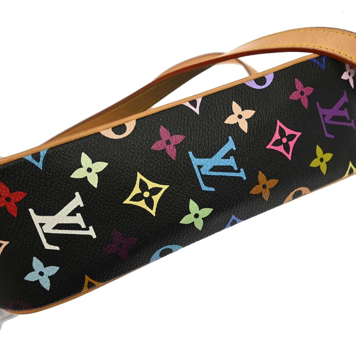 Louis Vuitton Black Monogram Multicolor Sologne Shoulder Bag