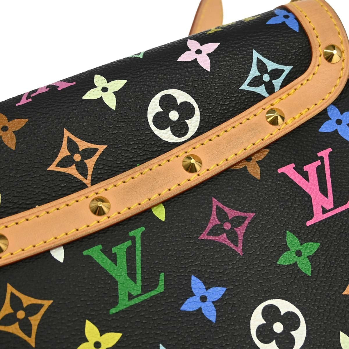 Louis Vuitton Black Monogram Multicolor Sologne Shoulder Bag