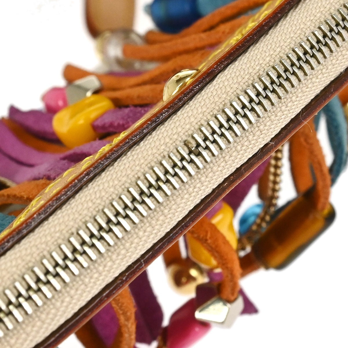 Louis Vuitton Monogram Multicolor Bucket Fringe Tote Bag