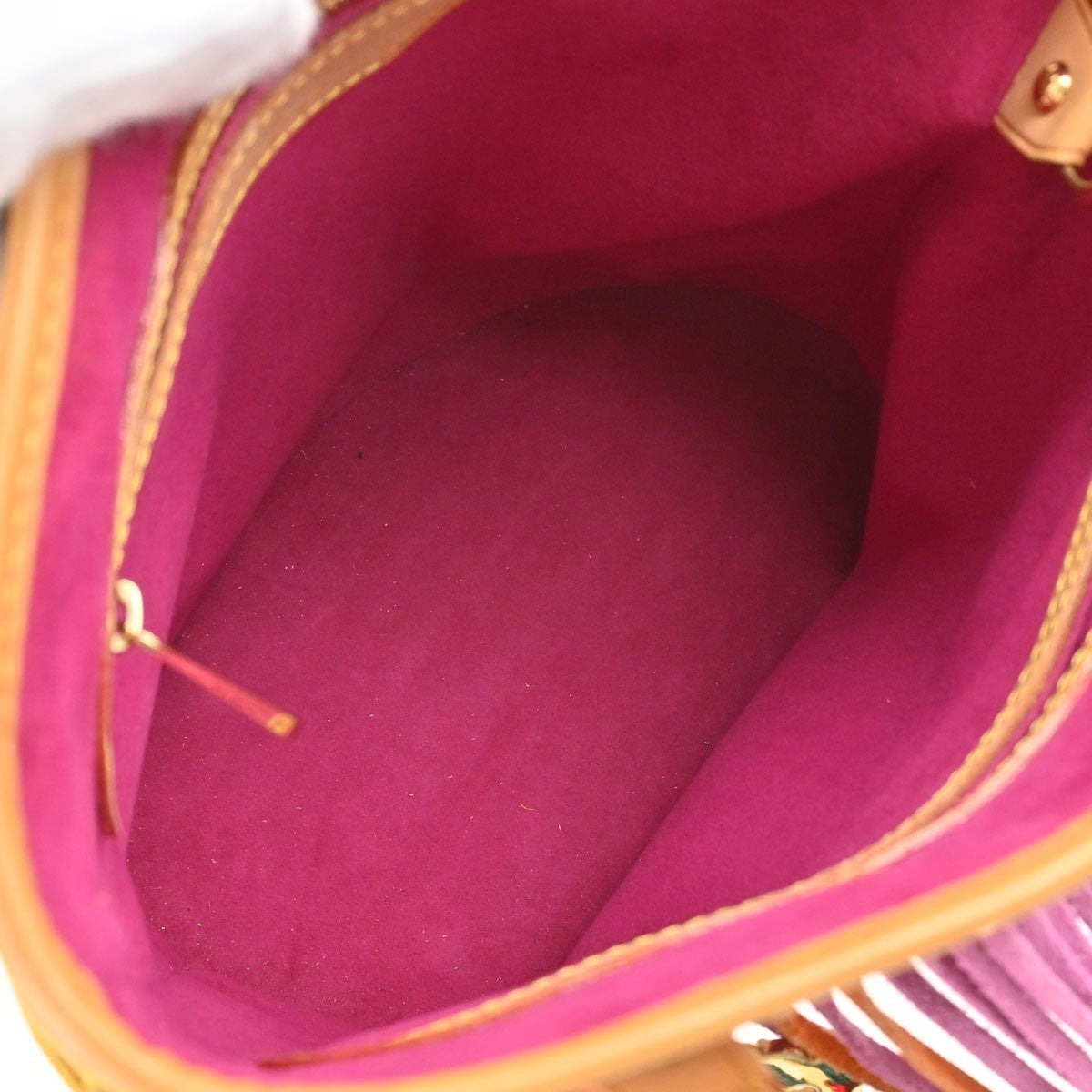 Louis Vuitton Monogram Multicolor Bucket Fringe Tote Bag