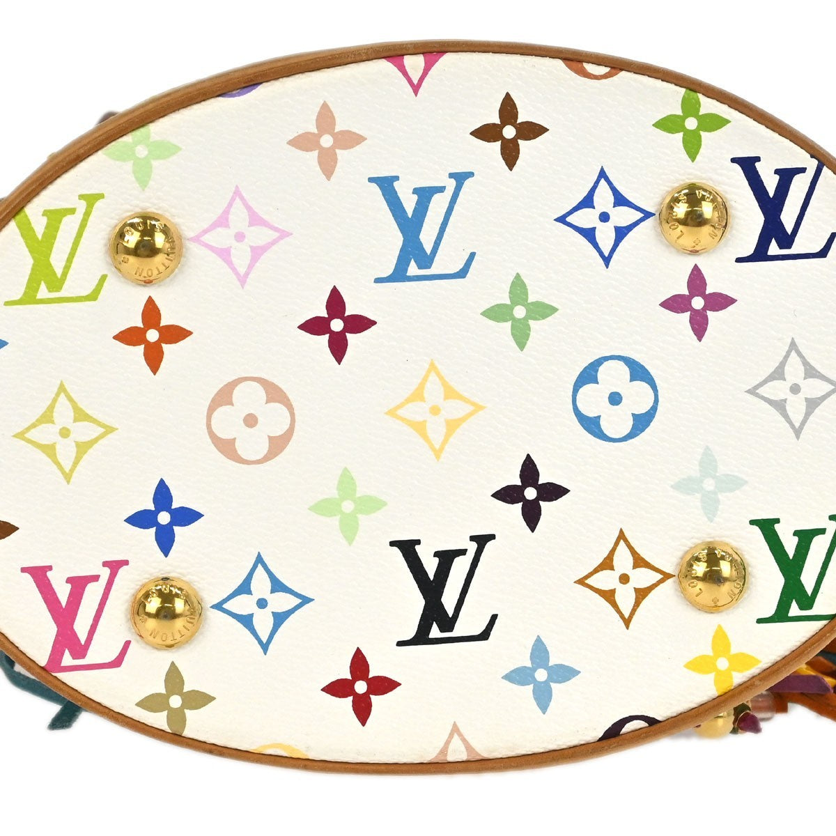 Louis Vuitton Monogram Multicolor Bucket Fringe Tote Bag
