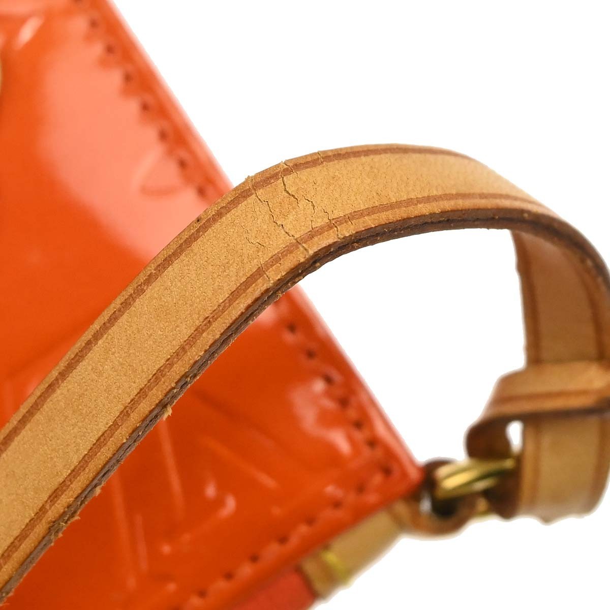 Louis Vuitton Orange Vernis Flower Lexington Handbag