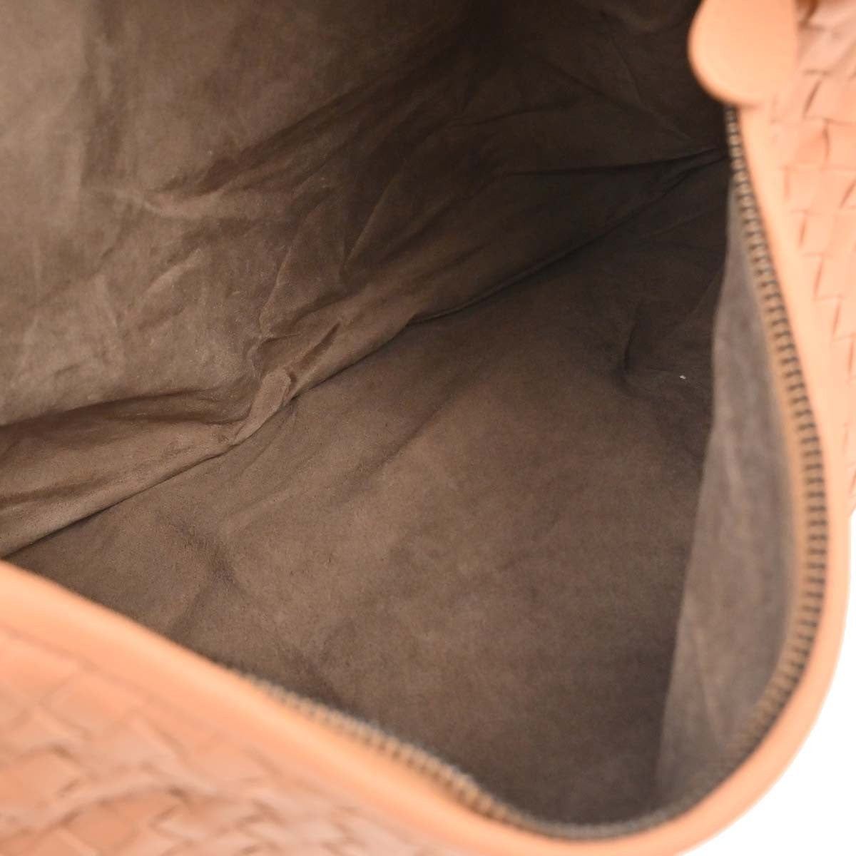 Bottega Veneta Pink Beige Lambskin Intrecciato Hobo Handbag