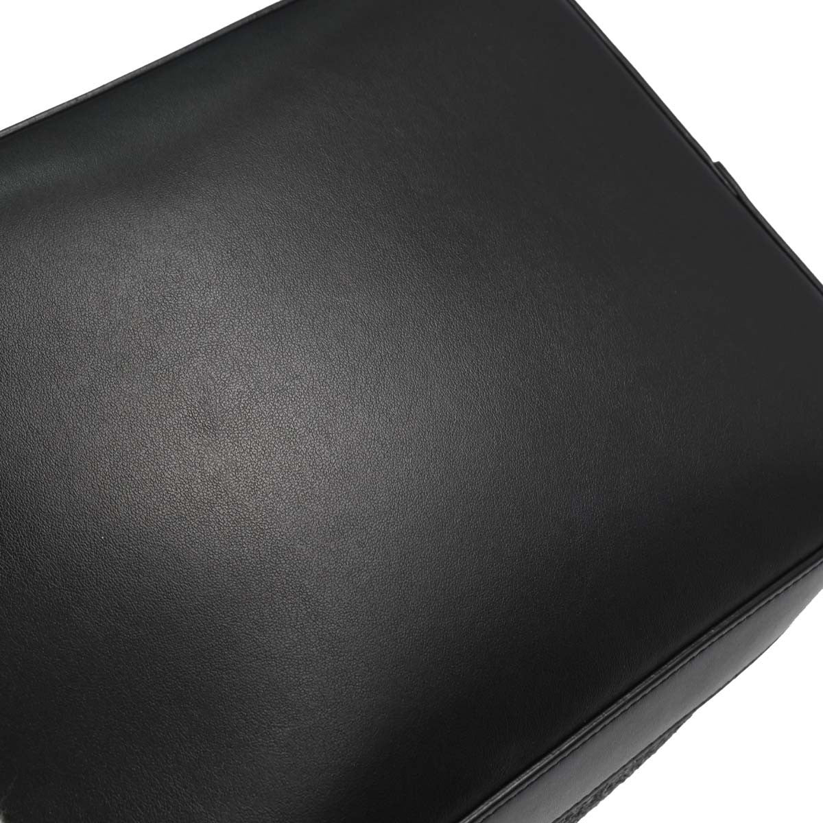 Saint Laurent Black Calfskin Teddy Drawstring Tote Handbag